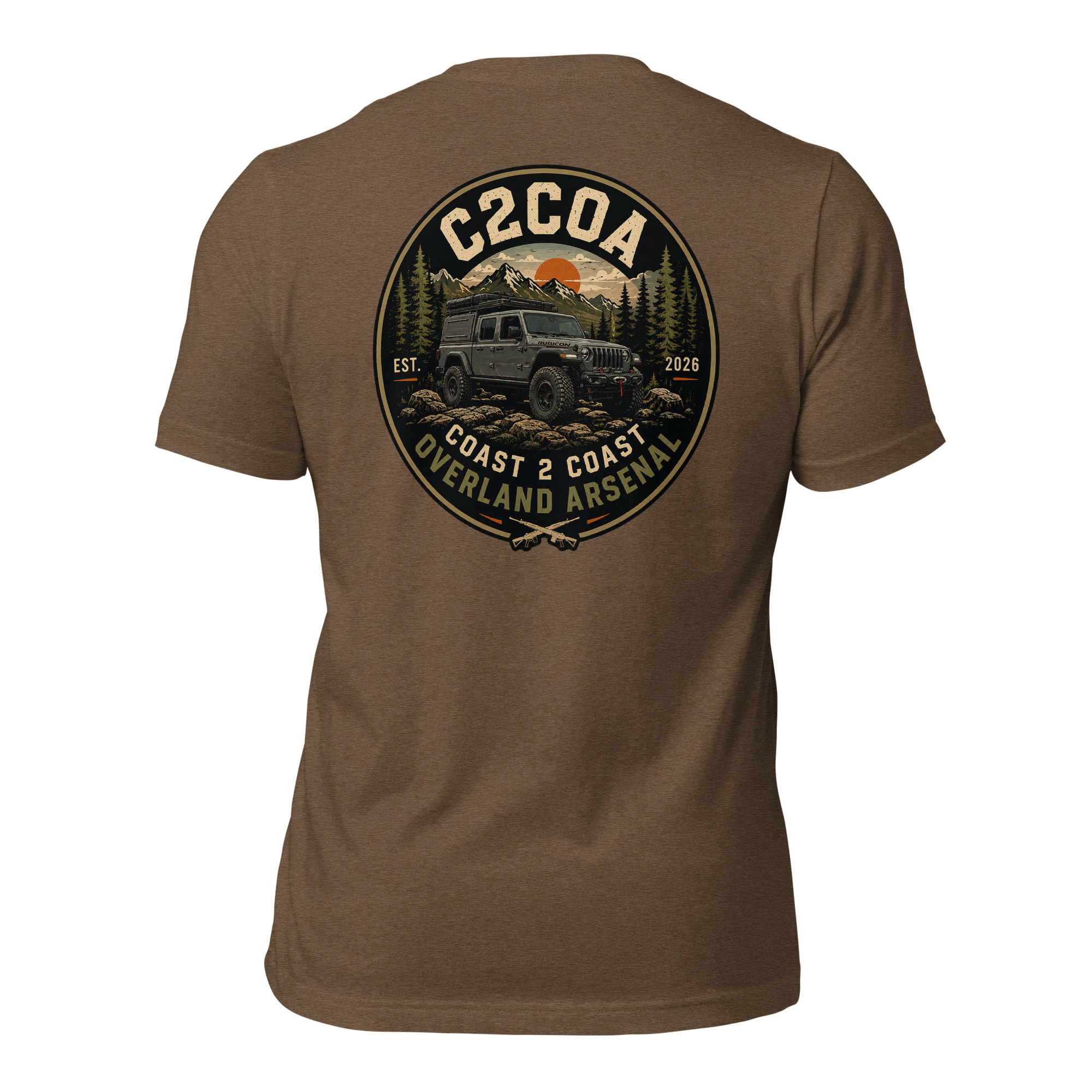 unisex staple t shirt heather brown back 6a04f1bfcffaa.jpg