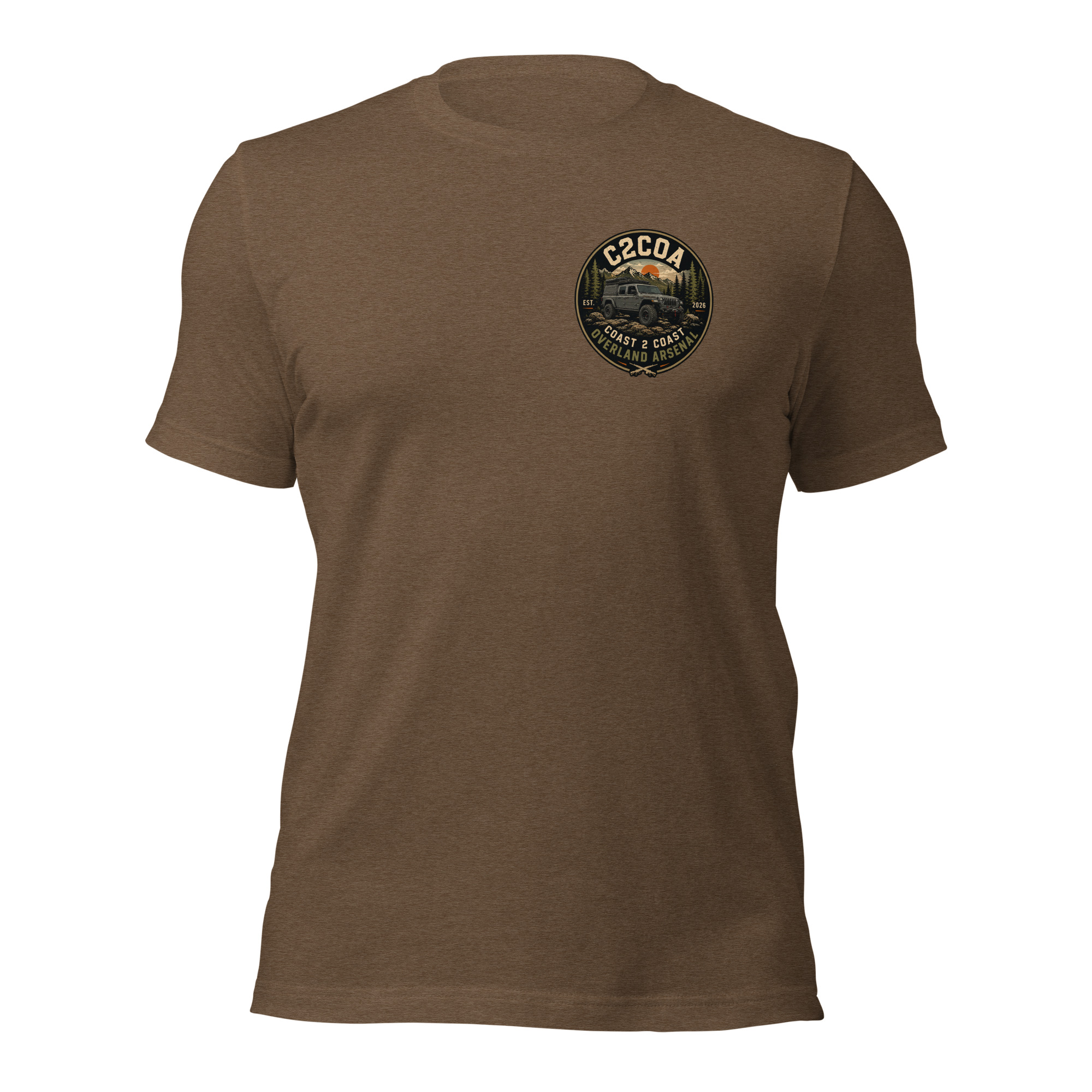 unisex staple t shirt heather brown front 6a04f1bfcee5f.jpg