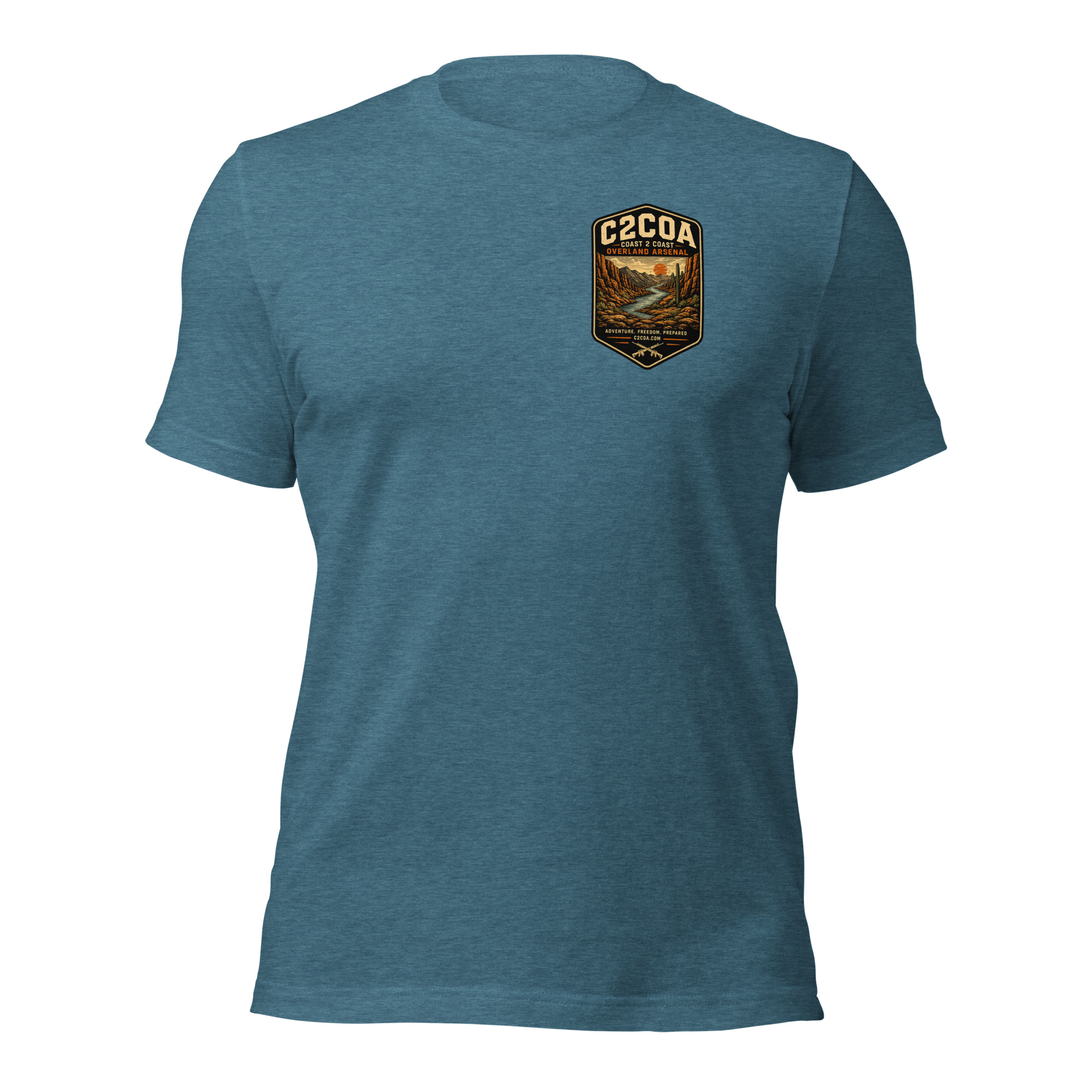 unisex staple t shirt heather deep teal front 6a04ed554b1f4.jpg